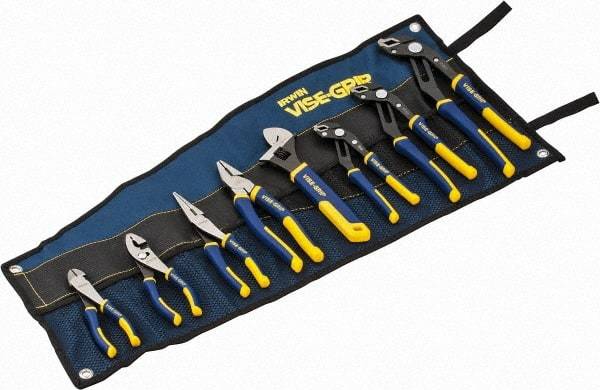 Irwin - 8 Piece Plier Set - Comes in Tool Roll - A1 Tooling