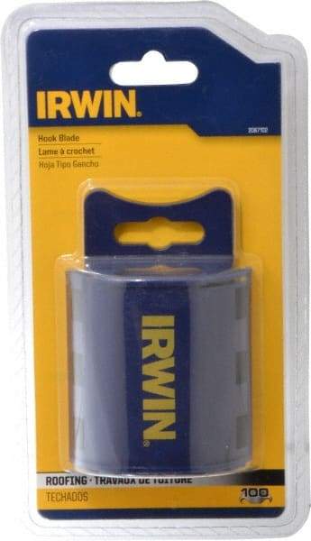 Irwin - 100 Piece Steel Hook Blade - 2" OAL, 0.024" Blade Thickness - A1 Tooling