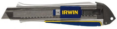 Irwin - Snap Utility Knife - 9mm Blade, Blue & Yellow Handle, 3 Blades Included - A1 Tooling