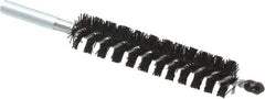 Schaefer Brush - 4" Brush Length, 13/16" Diam, Nylon Single Stem, Single Spiral Condenser Tube Brush - 6-1/4" Long, Nylon, 12-24 Female Connection - A1 Tooling