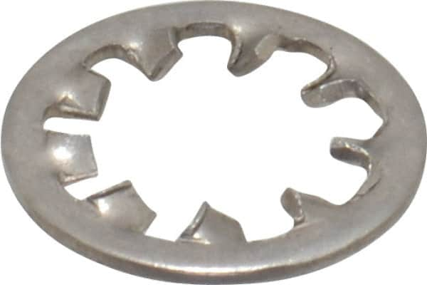 Made in USA - 1/4" Screw, 0.267" ID, Stainless Steel Internal Tooth Lock Washer - 0.478" OD, Uncoated, Grade 316 - A1 Tooling