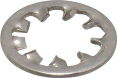 Made in USA - 1/4" Screw, 0.267" ID, Stainless Steel Internal Tooth Lock Washer - 0.478" OD, Uncoated, Grade 316 - A1 Tooling