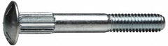 Value Collection - 3/8-16 UNC 1-1/2" Length Under Head, Ribbed Neck, Carriage Bolt - Grade 5 Steel, Zinc Trivalent Chromate Finish - A1 Tooling