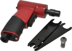 Chicago Pneumatic - 1/4" Collet, Angle Handle, Angle Air Die Grinder - 17,000 RPM, Rear Exhaust, 15.89 CFM, 0.2 hp, 6.21 bar, 1/4 NPT - A1 Tooling