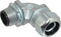 Thomas & Betts - 3/8" Trade, Steel Threaded Angled Liquidtight Conduit Connector - Insulated - A1 Tooling