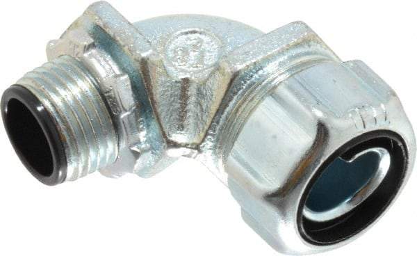 Thomas & Betts - 1/2" Trade, Steel Threaded Angled Liquidtight Conduit Connector - Insulated - A1 Tooling