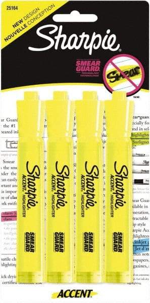 Sharpie - Fluorescent Yellow Highlighter - Chisel Tip, AP Nontoxic Ink - A1 Tooling