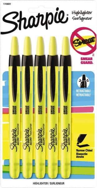 Sharpie - Fluorescent Yellow Highlighter - Chisel Tip, AP Nontoxic Ink - A1 Tooling