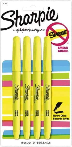 Sharpie - Fluorescent Yellow Highlighter - Chisel Tip, AP Nontoxic Ink - A1 Tooling