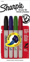 Sharpie - Black, Blue, Green, Red Permanent Marker - Brush Tip, AP Nontoxic Ink - A1 Tooling