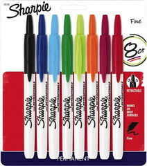 Sharpie - Assorted Colors, Permanent Marker - Retractable Fine Tip, AP Nontoxic Ink - A1 Tooling