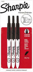 Sharpie - Black Permanent Marker - Retractable Ultra Fine Tip, AP Nontoxic Ink - A1 Tooling