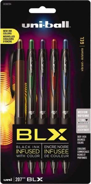 Uni-Ball - 0.7mm Retractable Pen - Blue & Black, Brown & Black, Green & Black, Purple & Black, Red & Black - A1 Tooling