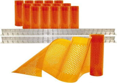 Aleco - 8' Door Width x 8' Door Height PVC AmberTech Anti-Insect Strip Door Kit - Amber - A1 Tooling