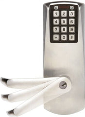 Kaba Access - Self Powered Combination Entry with Key Override Lever Lockset for 1-3/8 to 2-1/4" Thick Doors - Exact Industrial Supply