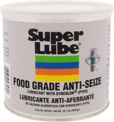 Synco Chemical - 14.1 oz Can Anti-Seize Lubricant - Synthetic with PTFE, 450 to 450°F, Translucent White, Water Resistant - A1 Tooling