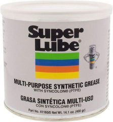 Synco Chemical - 14.1 oz Canister Synthetic Lubricant w/PTFE General Purpose Grease - Translucent White, Food Grade, 450°F Max Temp, NLGIG 0, - A1 Tooling