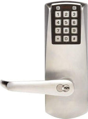 Kaba Access - 1-3/4 to 2-1/4" Door Thickness, Satin Chrome Finish, Combination Entry Deadbolt with Key Override - Field Set Handling, Key Override, 6 or 7 Pin Cylinder - A1 Tooling