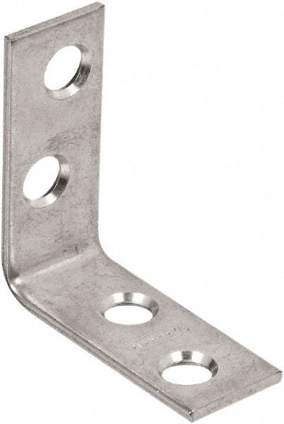 National Mfg. - 1-1/2" Long x 5/8" Wide, Steel, Corner Brace - Zinc Plated - A1 Tooling