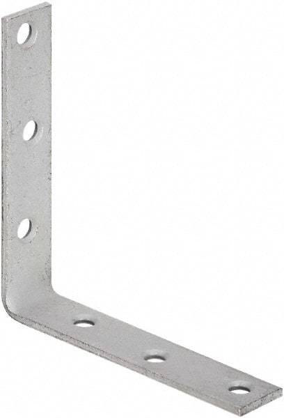 National Mfg. - 5" Long x 1" Wide, Galvanized Steel, Corner Brace - Galvanized - A1 Tooling