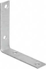 National Mfg. - 4" Long x 7/8" Wide, Galvanized Steel, Corner Brace - Galvanized - A1 Tooling