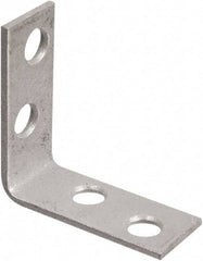 National Mfg. - 1-1/2" Long x 5/8" Wide, Galvanized Steel, Corner Brace - Galvanized - A1 Tooling