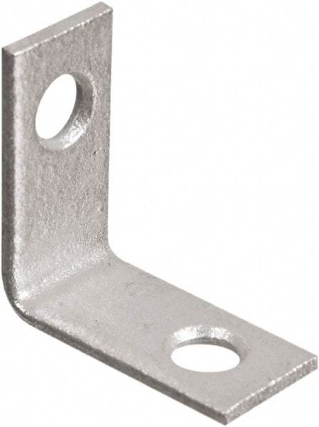 National Mfg. - 1" Long x 1-1/2" Wide, Galvanized Steel, Corner Brace - Galvanized - A1 Tooling