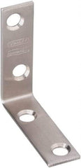 National Mfg. - 2" Long x 5/8" Wide, Stainless Steel, Corner Brace - Stainless Steel Coated - A1 Tooling