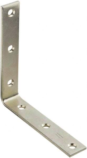 National Mfg. - 6" Long x 1-1/8" Wide, Steel, Corner Brace - Zinc Plated - A1 Tooling