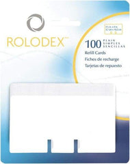 Rolodex - 100 Refills for Rotary - 2-1/4 x 4" - A1 Tooling