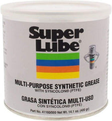 Synco Chemical - 14.1 oz Canister Synthetic Lubricant w/PTFE General Purpose Grease - Translucent White, Food Grade, 450°F Max Temp, NLGIG 000, - A1 Tooling