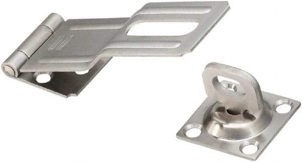 National Mfg. - 1-1/2" Wide, Latching Post Hasp - Stainless Steel - A1 Tooling