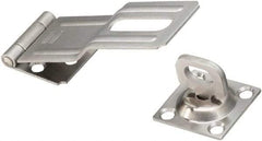 National Mfg. - 1-1/2" Wide, Latching Post Hasp - Stainless Steel - A1 Tooling