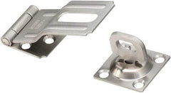 National Mfg. - 1-1/2" Wide, Latching Post Hasp - Stainless Steel - A1 Tooling