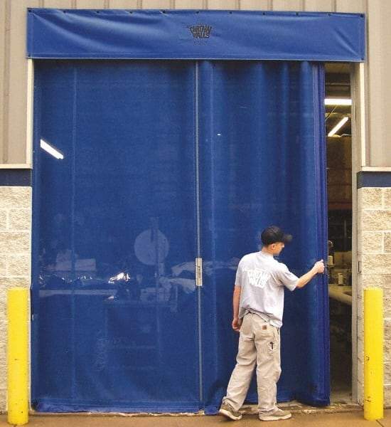 Goff's Enterprises - 8' Door Width x 10' Door Height Vinyl Insect Barrier Door Unit - Blue - A1 Tooling