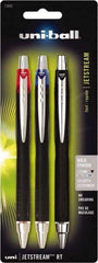 Uni-Ball - Roller Ball 1mm Retractable Pen - Black, Red & Blue - A1 Tooling