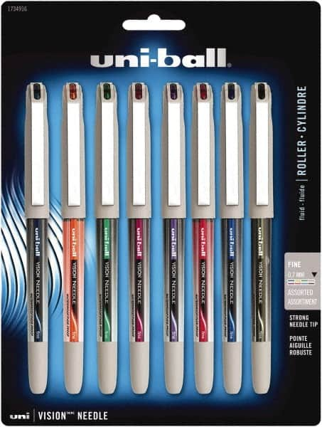 Uni-Ball - Roller Ball 0.7mm Stick Pen - Black, Blue, Green, Midnight Black, Orange, Pink, Purple & Red - A1 Tooling