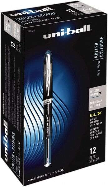 Uni-Ball - Roller Ball 0.8mm Stick Pen - Blue & Black - A1 Tooling