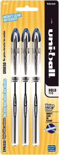 Uni-Ball - Roller Ball 0.8mm Stick Pen - Blue & Black - A1 Tooling