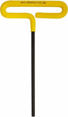 Bondhus - 5/16" Hex, T-Handle Cushion Grip, Hex Key - 264mm OAL, Inch System of Measurement - A1 Tooling