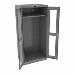 Tennsco - 2 Shelf Wardrobe Storage Cabinet - Steel, 36" Wide x 24" Deep x 78" High, Medium Gray - A1 Tooling