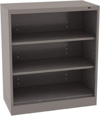 Tennsco - 3 Shelf, 150 Lb. Capacity, Closed Shelving Storage Cabinets and Lockers - 36 Inch Wide x 18 Inch Deep x 42 Inch High, Medium Gray - A1 Tooling