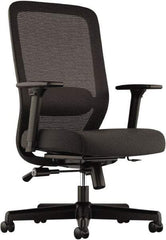 Basyx - 43" High Executive Chair - 25" Wide x 26-3/4" Deep, 100% Polyester Seat, Black - A1 Tooling