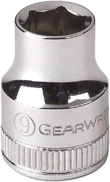 GearWrench - 3/8" Drive, Standard Hand Socket - 6 Points, 0.984" OAL, Alloy Steel, Full Polish Finish - A1 Tooling