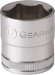 GearWrench - 3/8" Drive, Standard Hand Socket - 6 Points, 0.984" OAL, Alloy Steel, Full Polish Finish - A1 Tooling