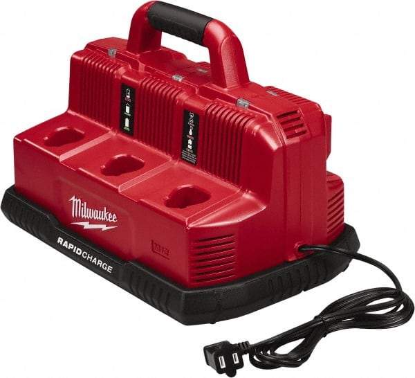 Milwaukee Tool - 18 Volt, 6 Battery Lithium-Ion Power Tool Charger - 1 hr to Charge - A1 Tooling