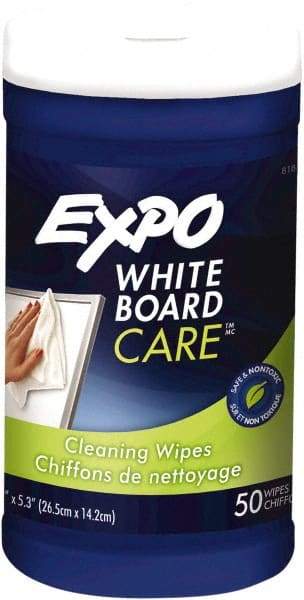 Expo - Dry Erase Surface Cleaner - Includes 50 White Board Cleaning Wipes, For Use with Dry Erase Marker Boards - A1 Tooling