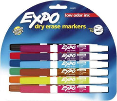 Expo - Aqua, Black, Blue, Brown, Green, Lime, Orange, Pink, Plum, Pumpkin, Purple & Red Low Odor Fine Tip Dry Erase Markers - For Use with Dry Erase Marker Boards - A1 Tooling