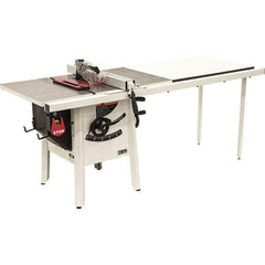 Jet - 10" Blade Diam, 5/8" Arbor Diam, 1 Phase Table Saw - 1-3/4 hp, 27" Wide, 115 Volt, 3-1/8" Cutting Depth - A1 Tooling