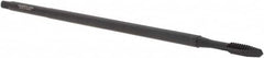 Kennametal - #10-24 UNC 2 Flute H3 Oxide Finish High Speed Steel Spiral Point Extension Tap - Plug Chamfer, 6" OAL, Series T820 - A1 Tooling